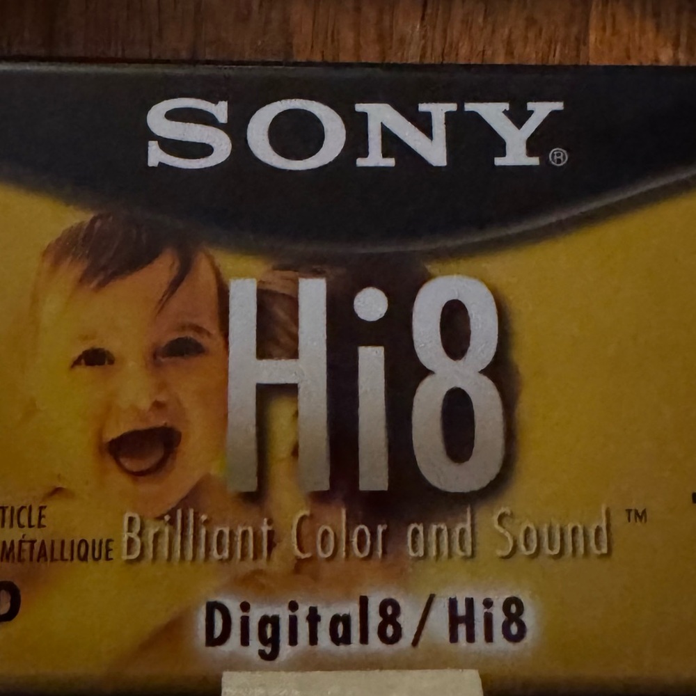 Pack of 3 Sony Hi8 Digital8 Hi8 Video Cassette Tape P6-120HMPL